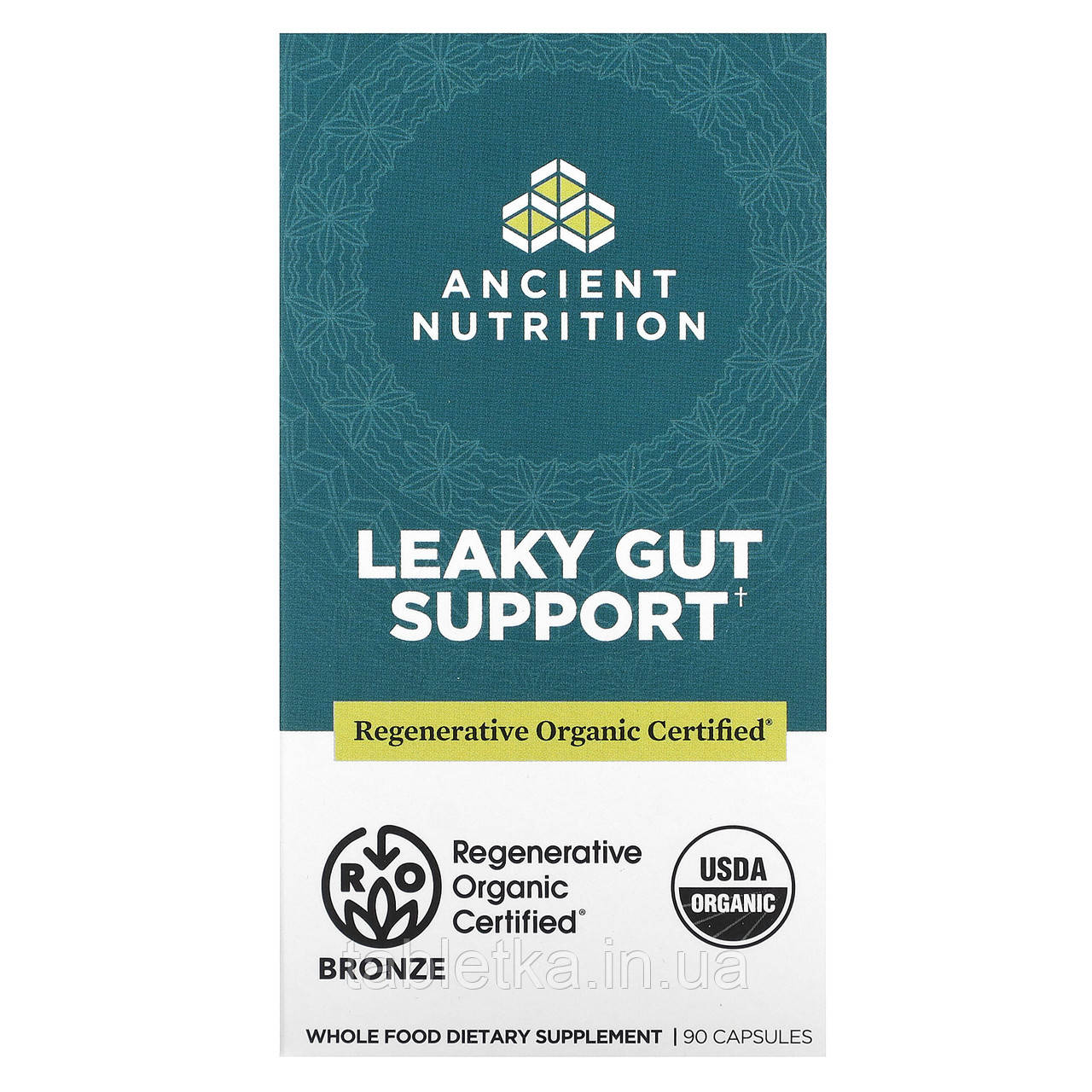 Dr. Axe / Ancient Nutrition, Leaky Gut, підтримка кишківника, 90 капсул Дніпро