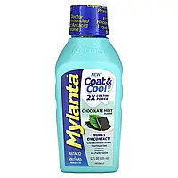 Mylanta, Coat & Cool Antacid + Anti-Gas, шоколад і м'ята, 355 мл (12 рідк. унц.)