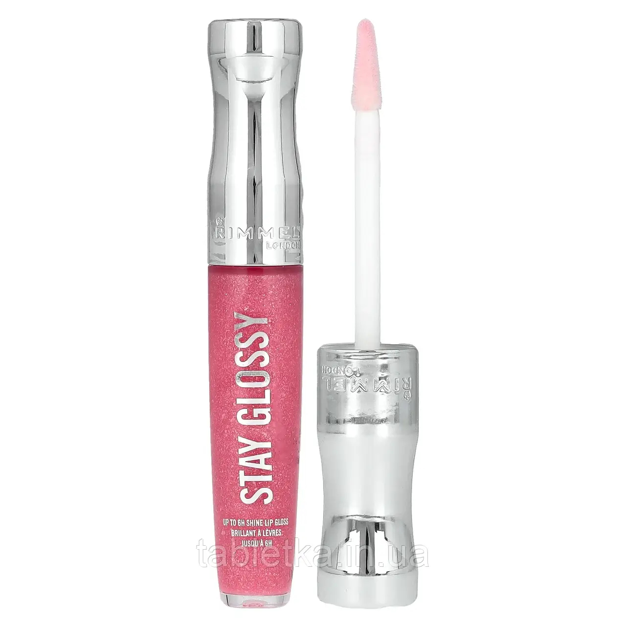 Rimmel London, Блиск для губ Stay Glossy, 140 Flower Power, 5,5 мл (0,18 рідк. унці.)