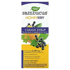 Nature's Way, Sambucus, сироп проти кашлю, смородина, 120 мл (4 рідк. Унції), Київ