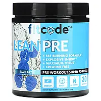 Fitcode, LeanPre, передтренувальна домішка, подрібнена малина, 240 г (8,46 унції)