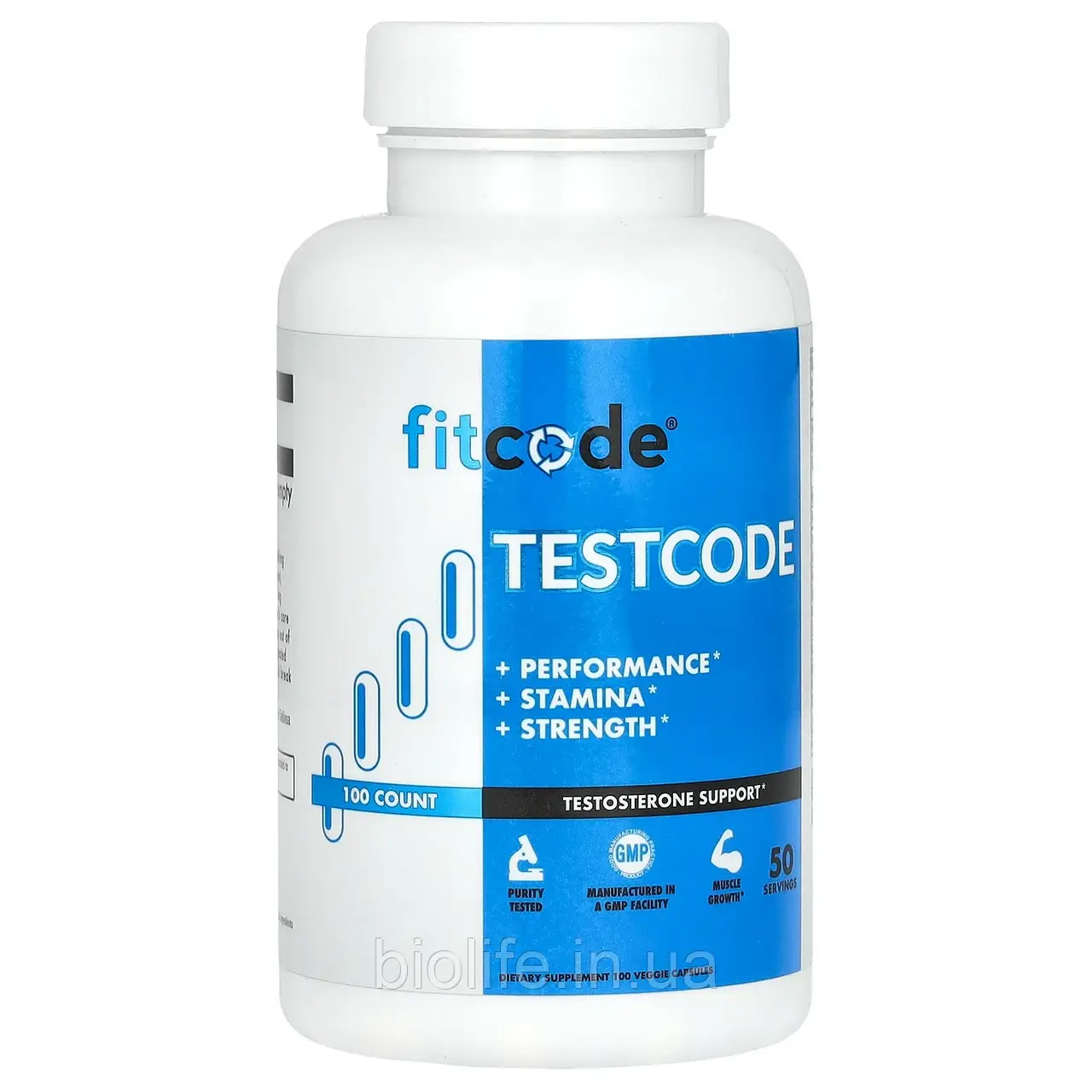 Fitcode, Testcode, 100 растительных капсул, фото 1