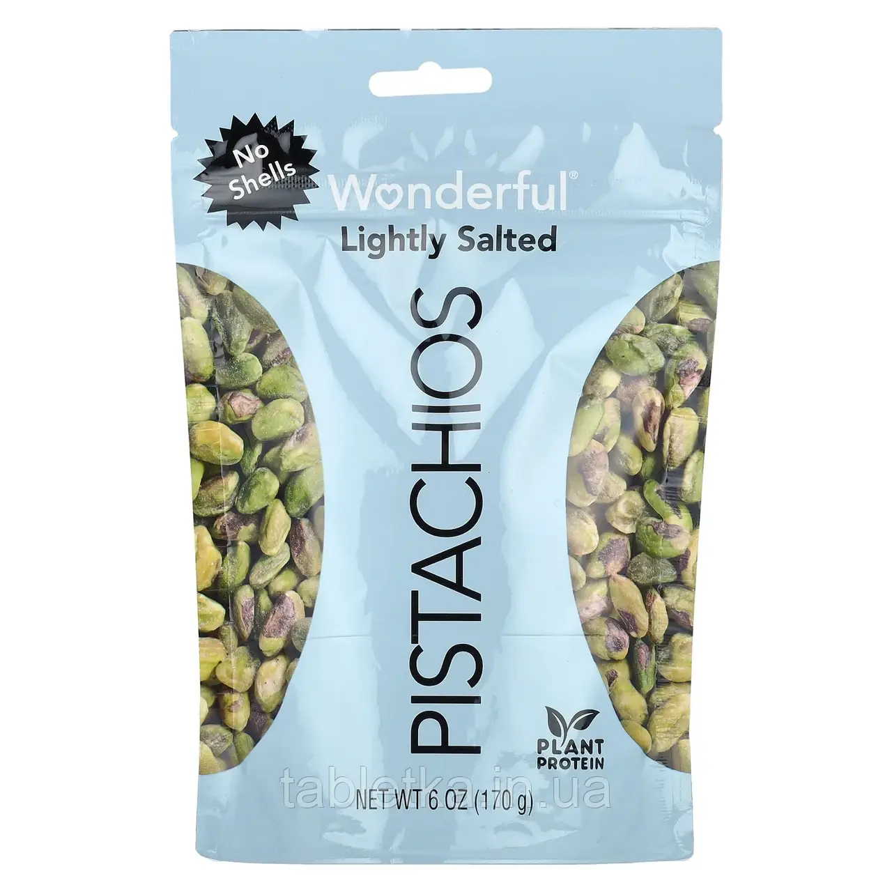 Wonderful Pistachios, з додаванням солі, без шкаралупи, 170 г (6 унцій)