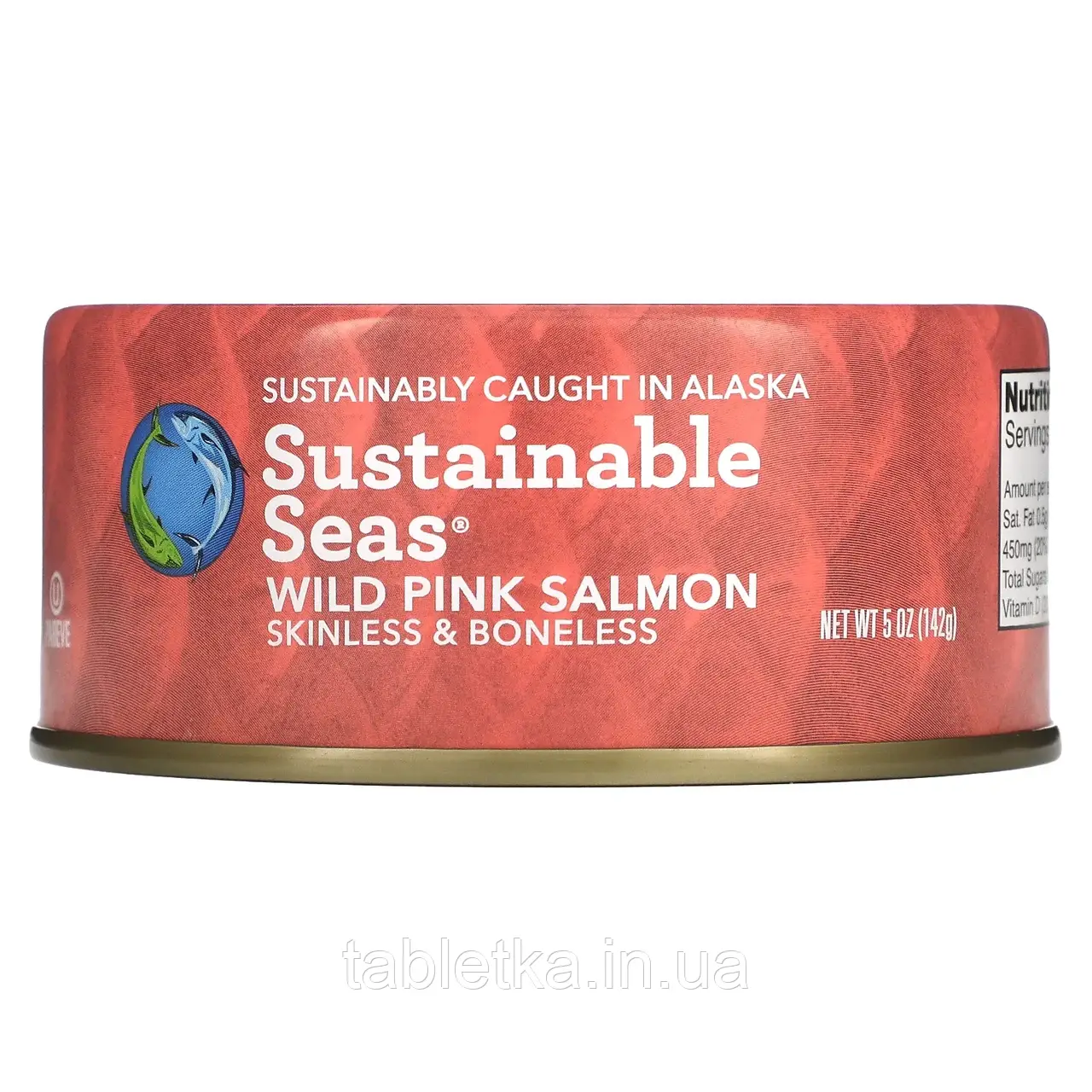 Sustainable Seas, Дикий горбуша, без шкіри та без кісток, 142 г (5 унцій) Дніпро Дніпро