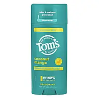 Tom's of Maine, дезодорант без алюминия, кокос и манго, 92 г (3,25 унции)