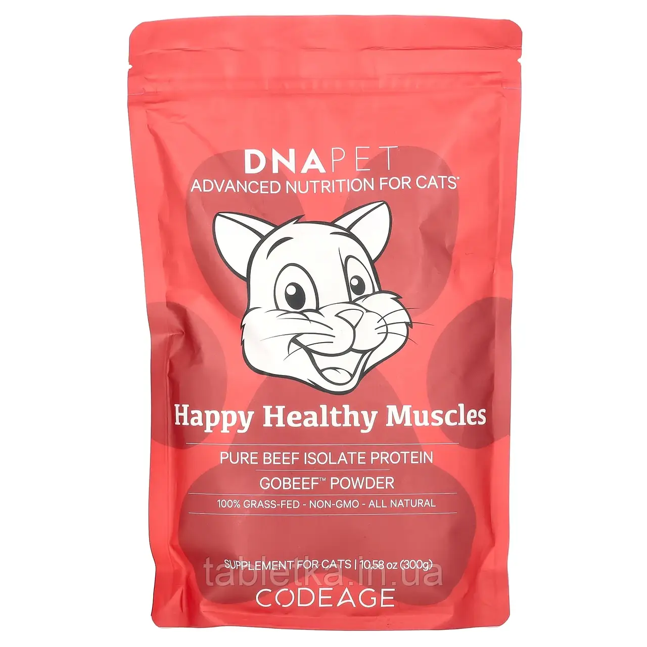 Codeage, ДНК Pet, Happy Healthy Muscles для кішок, без ароматизаторів, 300 г (10,58 унції)