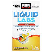 Force Factor, Liquid Labs, Energy, манго та маргарита, 20 пакетиків по 8 г (0,28 унції) в Україні оригінал