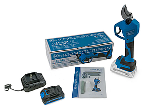Секатор акумуляторний безщітковий KRAISSMANN 31 AGS-BL 20/2 (1 акумулятор 4 А/год + зарядне+ картон. паковання, M-POWER series 20)