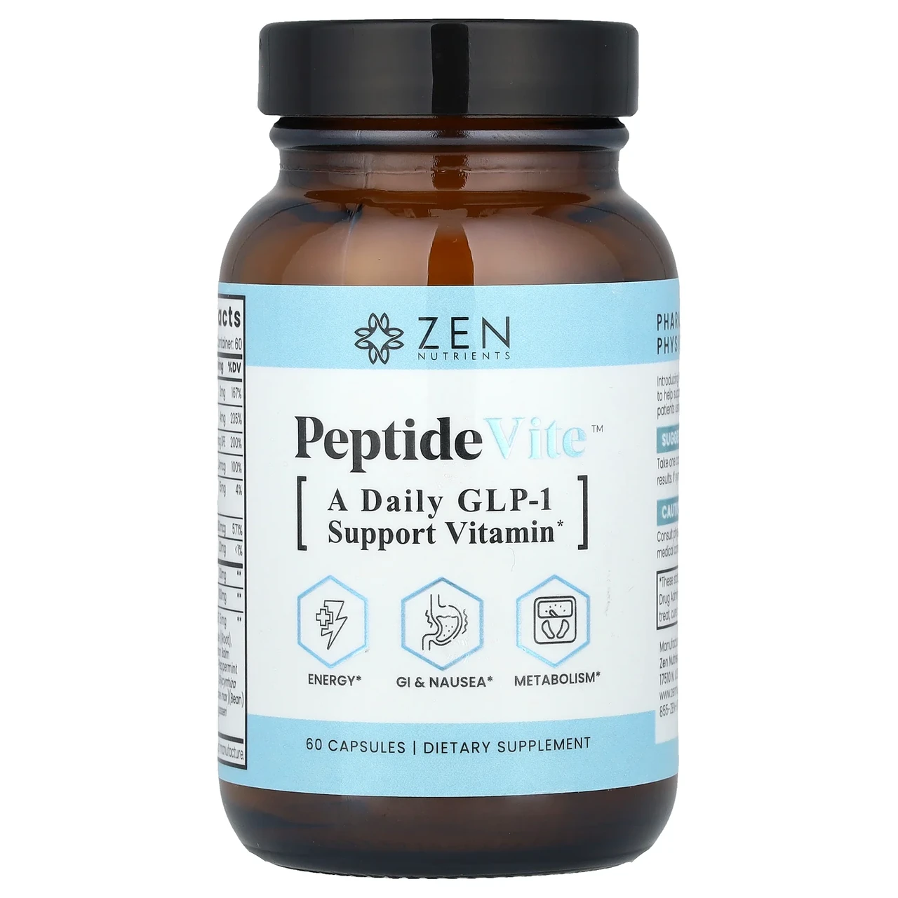 Zen Nutrients, PeptideVite ™, 60 капсул, Київ, фото 1