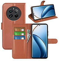 Чохол-книжка Litchie Wallet для Realme 12 4G / 12 Plus 5G Brown
