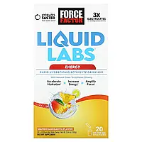 Force Factor, Liquid Labs, Energy, манго та маргарита, 20 пакетиків по 8 г (0,28 унції) Дніпро Дніпро