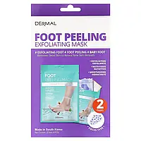 Dermal, Відлущувальна маска-пілінг для ніг, 2 пари Дніпр