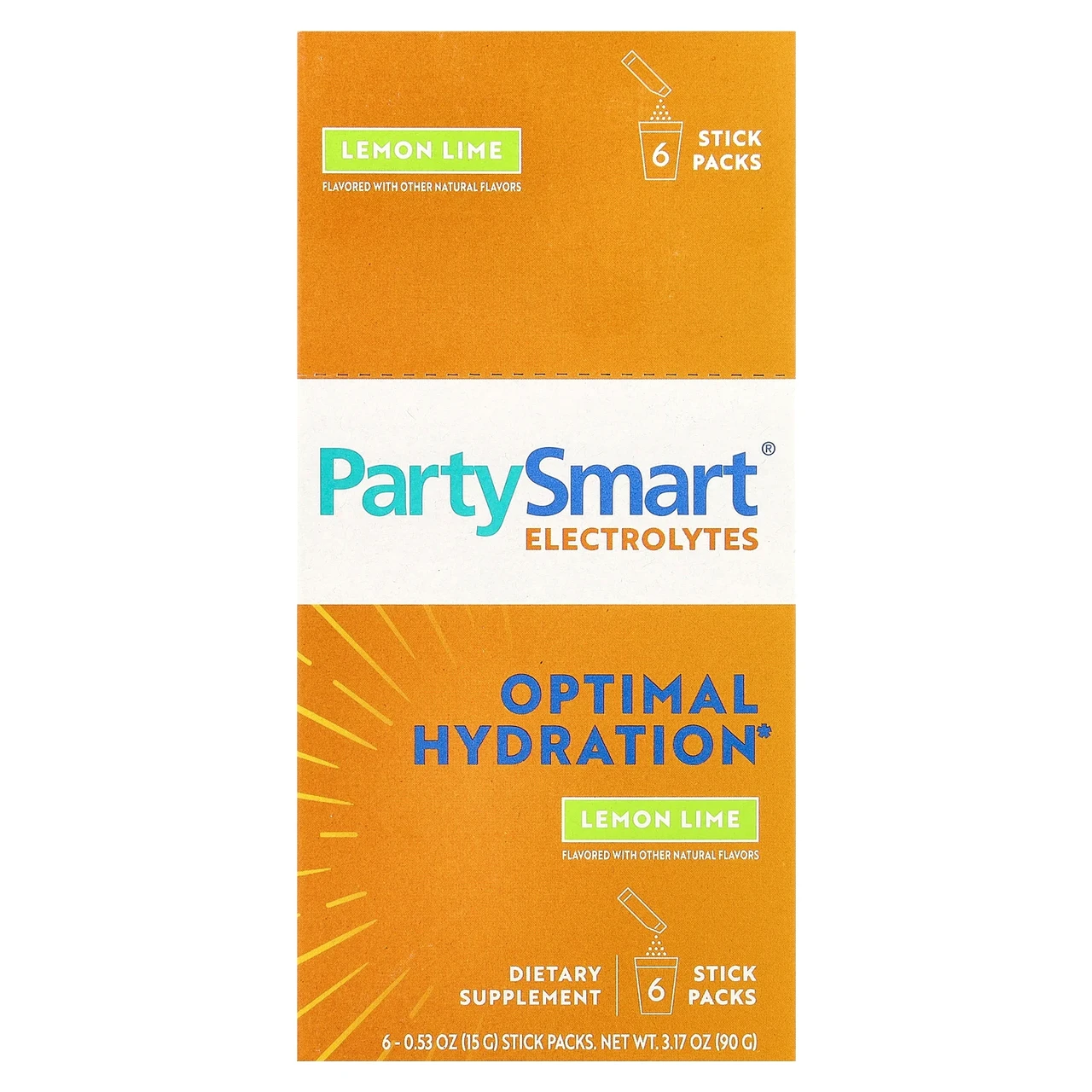 Himalaya, PartySmart® Electrolytes, Lemon Lime, 6 Stick Packs, 0.53 oz (15 g) Each Киев, Київ