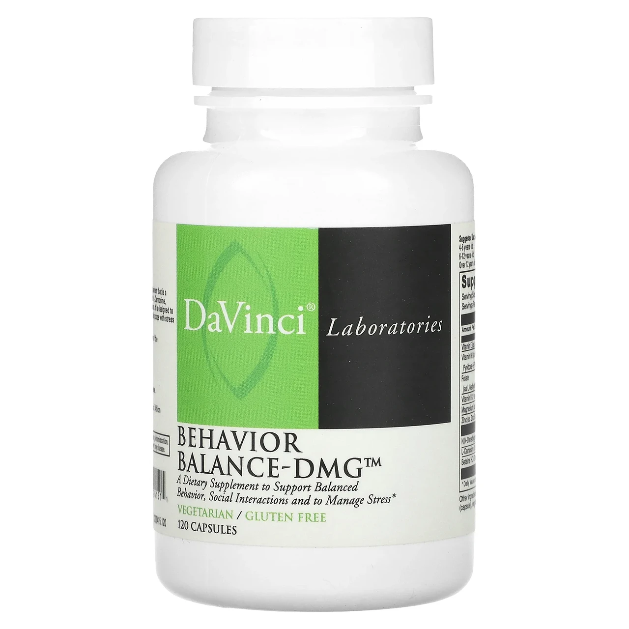 DaVinci Laboratories of Vermont, Behavior Balance-DMG, 120 Capsules Киев, Київ, фото 1