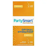 Himalaya, PartySmart®, електроліти, тропічні фрукти, 6 пачок у стиках по 15 г (0,53 унції)