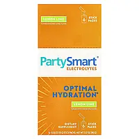 Himalaya, PartySmart® Electrolytes, Lemon Lime, 6 Stick Packs, 0.53 oz (15 g) Each Черкассы, Полтава,