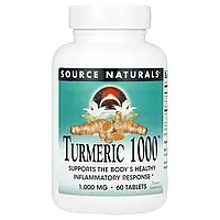 Source Naturals, Куркума 1000TM, 1000 мг, 60 таблеток