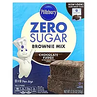 Pillsbury, Zero Sugar, суміш для брауні, шоколадна помадка, 350 г (12,35 унції) Дніпро Дніпро