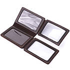 Стильна обкладинка на автодокументи у вінтажній шкірі GRANDE PELLE 22873 Темно-коричнева, фото 6