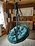 Підвісні крісло гойдалки для дітей та дорослих, Садові гойдалки, діаметр 95 см, Гойдалки підвісні для дачі, фото 9