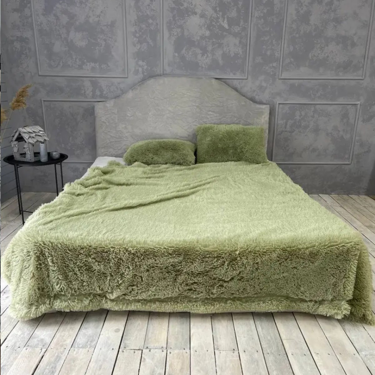 Плед Євро Colorful Home "Трокавка" 220 х 240 см (40521) Оливковий