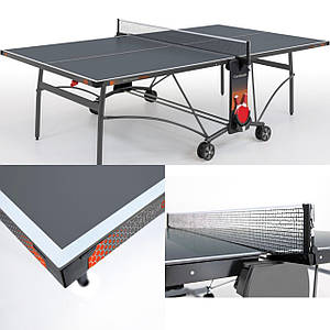 Складаний тенісний стіл для вулиці та закритих приміщень Garlando Performance Outdoor 4 mm Grey Сірий