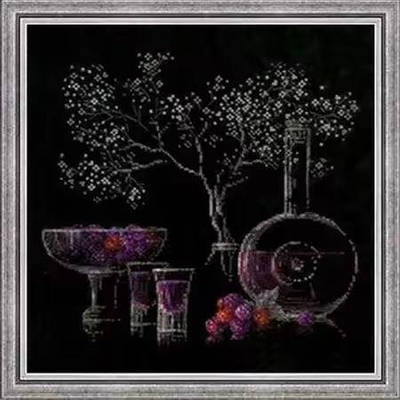 Набір для вишивання "Wine and Berry". AIDA 14CT, 36*36 см. БЕЗ нанесения на канву схемы.