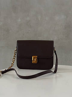 Сумочка женская через плече з ремінцем Бургунди