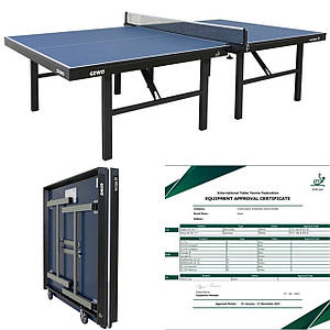 Тенісний складаний стіл для закритих приміщень Gewo Europa 25 ITTF Blue