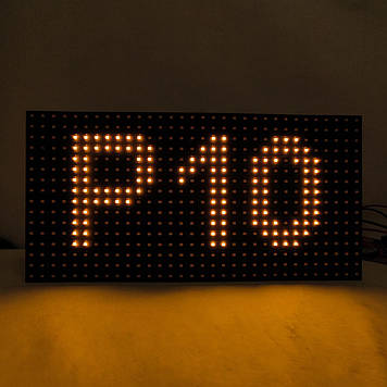 Модуль P10 16×32pix 160×320 мм жовтий SMD IP65 для LED екрану