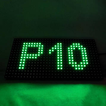 Модуль P10 16×32pix 160×320 мм зелений SMD IP65 для LED екрана