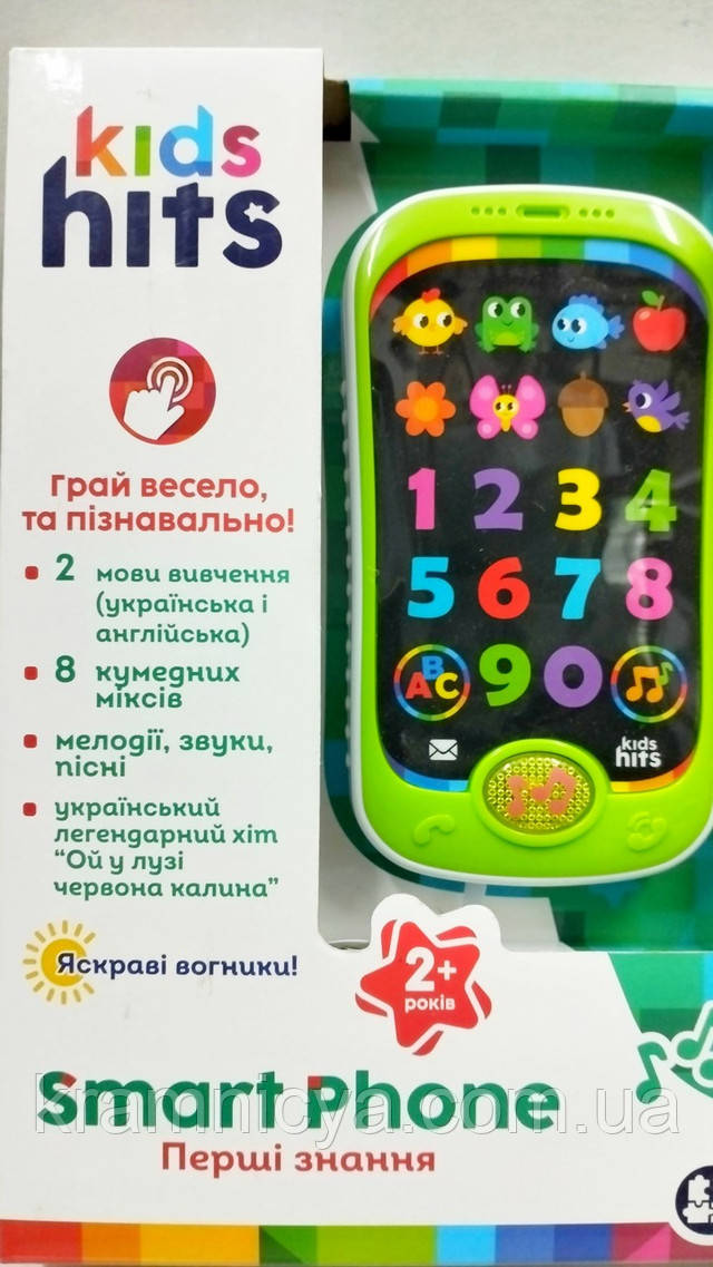 Іграшка Музичний навчальний телефон Kids Hits "Перші знання" (KH03_002) Іграшка Музичний навчальний телефон Kids Hits "Перші знання" (KH03_002)