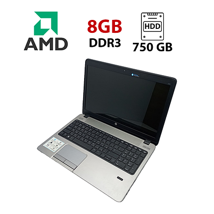 Ноутбук HP 455 G1/ 15.6" (1366x768)/ AMD A8-4500M/ 8 GB RAM/ 750 GB HDD/ Radeon HD 7640G, фото 1