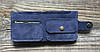 Шкіряний гаманець "Вlue" ручної роботи, натуральна шкіра, на кнопці+гравіювання, фото 4