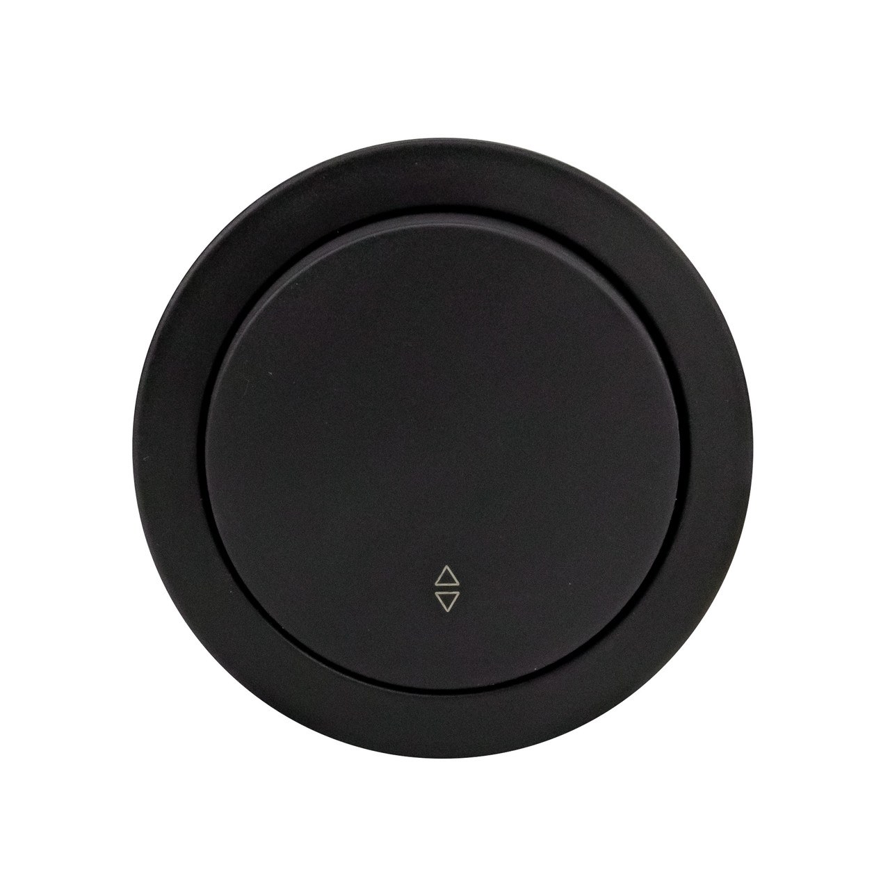 Вимикач 1-клавішний прохідний накладний антрацит xOne