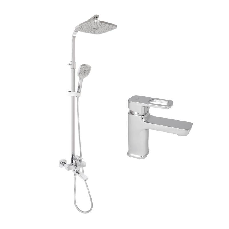 Набір змішувачів Wawel 001 + Wawel 1030 Chrome, фото 1