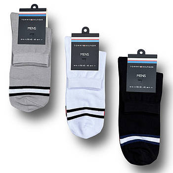 Шкарпетки чоловічі демісезонні бавовна середні Tommy Hilfiger, Туреччина, розмір 40-42, асорті, 04482