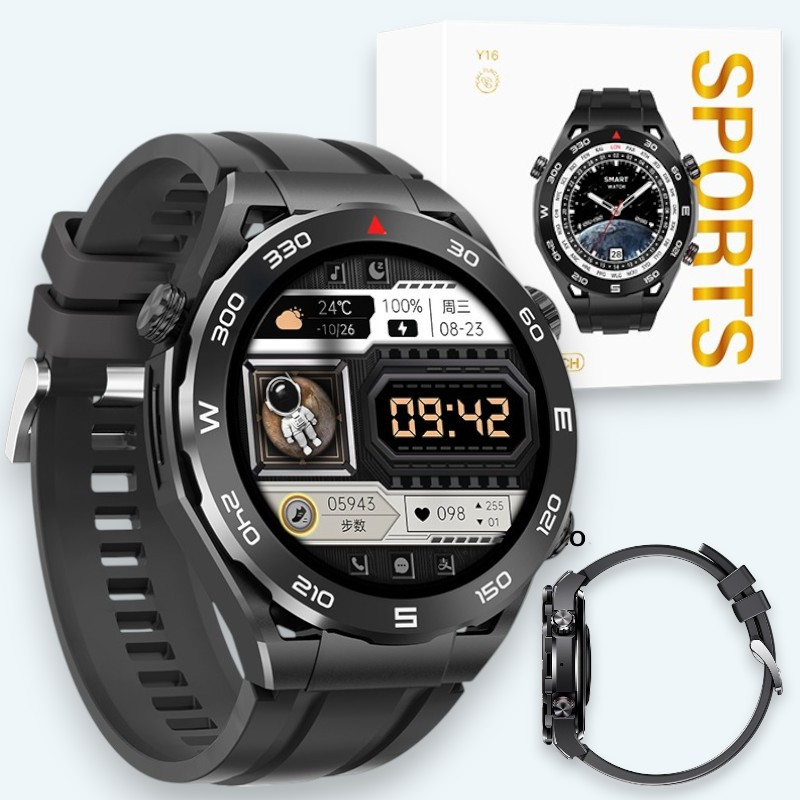 Смарт-годинник Smart Watch HOCO Y16 Smart sports watch call version для Android, iPhone розумний годинник, чорний