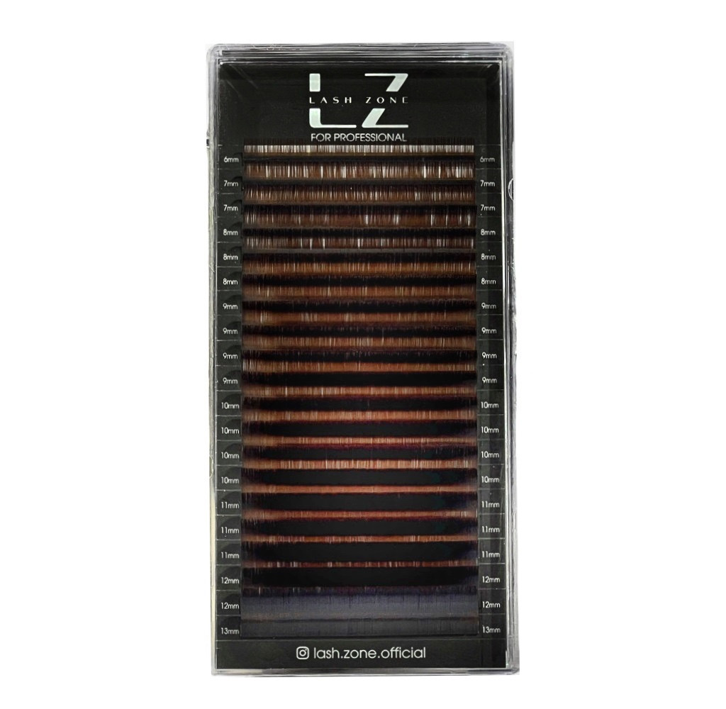 Вії Lash Zone Light Brown мікс