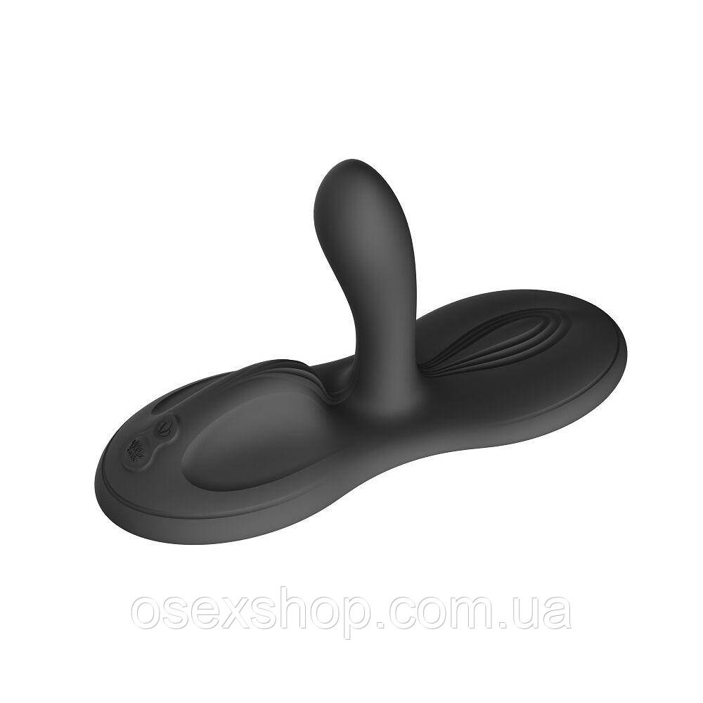 Sit-on-top смарт-вібратор Zalo — Flora Smart Vibrating Pad Obsidian Black, 9 моторів, фото 1