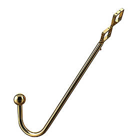 Анальний гак LOCKINK Golden Adjustable Anal Hook Set