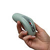 Накладний вібратор Fun Factory LAYA III sage green, ефект постукування пальцем, фото 9