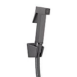 Змішувач для раковини Qtap Gemini (з гігієнічним душем) QTGEM272GMB45692 Gunmetal Black PVD, фото 5