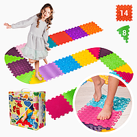 Масажний килимок Ортек Пазли 14 ел. + 8 Трикутників