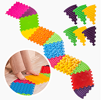 Масажний килимок Ортек Пазли 6 ел. + 6 Трикутників