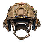 Шолом тактичний Fast TEAM WENDY Helmet NIJ IIIA + Навушники Walkers Razor Slim з чебурашкою + ліхтарик + кавер, фото 7