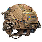 Шолом тактичний Fast TEAM WENDY Helmet NIJ IIIA + Навушники Walkers Razor Slim з чебурашкою + ліхтарик + кавер, фото 8