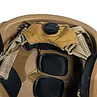 Шолом тактичний Fast TEAM WENDY Helmet NIJ IIIA + Навушники Earmor M31 MOD3 з чебурашкою + ліхтарик + кавер, фото 5