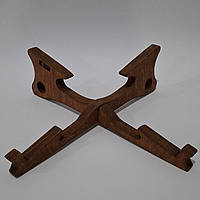 Тримач для ноутбука Sky-Design Хрестовидний PN-003 - дерев'яний універсальний Коньяк