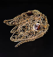 Плафон патрон E27 222-gd 8х11х14 см золотистий 5000909